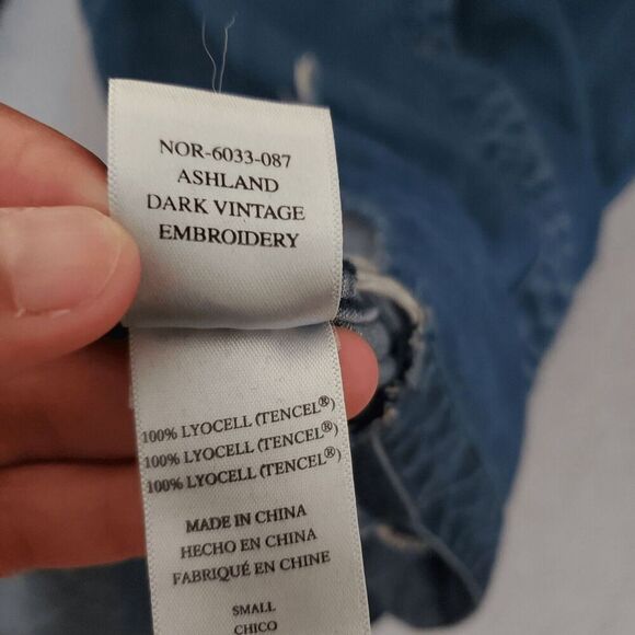 Rails Women's Nor 6033 087 Ashland Dark Vintage Embroidery Button Up Top Small - Picture 5 of 11